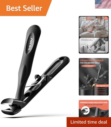 Thick toenail clippers with - thick,