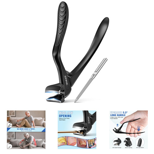 Long handle toenail clippers - handle,