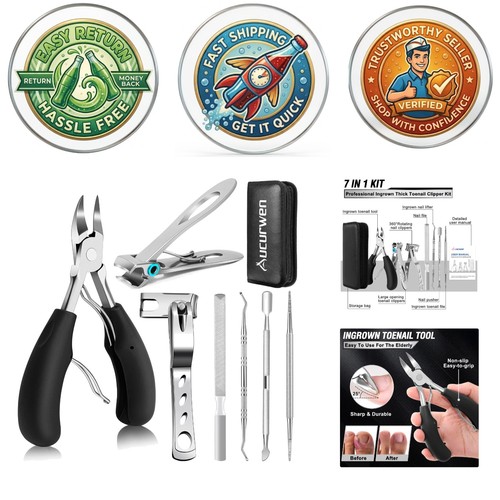 Curved blade toenail clippers - curved,