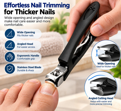 Long handle toenail - handle, clippers